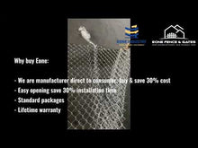 Eone Compacted Vinyl Coated 4 ft x 50 ft 11.5ga Galvanized Chain Link Fence