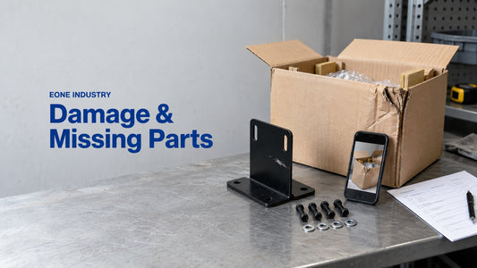 Damage and Missing Parts: AI-generated editorial illustration of packaging damage and documentation for support