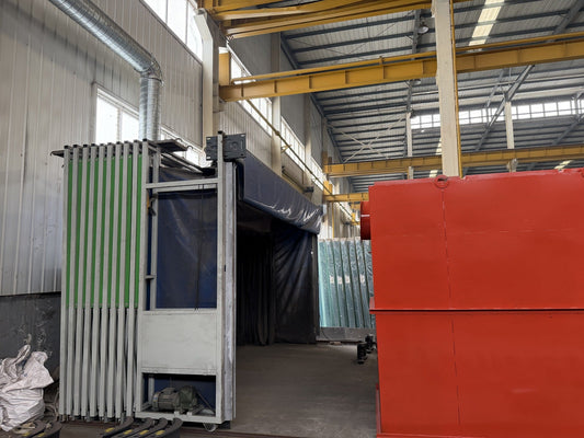 Surface preparation and coating area for fabricated metal parts
