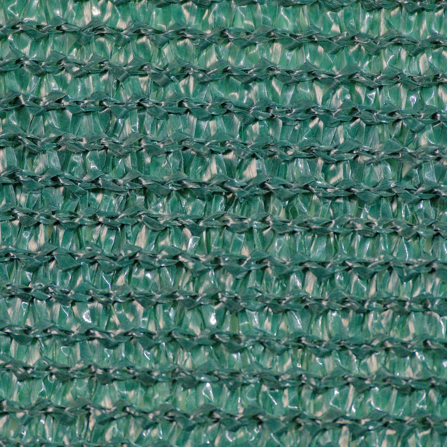 Flat plus flat fence windscreen weave close-up with higher shade coverage