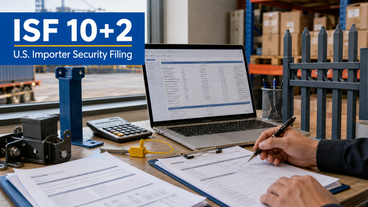 ISF 10+2 U.S. Importer Security Filing preparation for ocean cargo