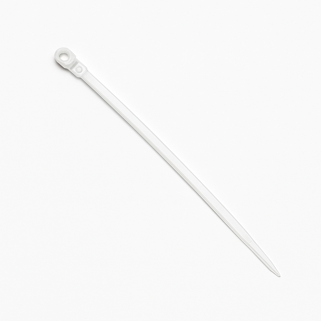 215mm (8.46") Multi-Purpose Cable Tie with Round Hole – Heavy-Duty Nylon Zip Tie, Width 4.8mm