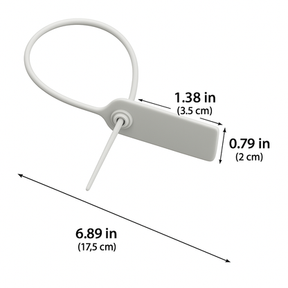 One-Way Security Tag Lock Cable Ties | Heavy-Duty Nylon | Tamper-Proof Design | Multiple Sizes Available