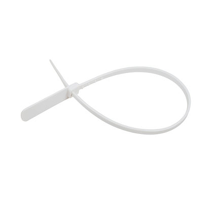 Reinforced Locking Zip Ties with Writable Tag – 1" x 3" Label, 8¼" Overall Length