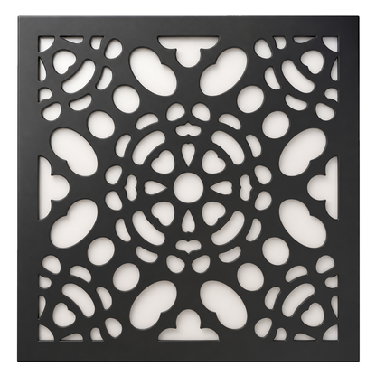 CH-002 Botanical Scroll Decorative Wall Light Panel - White background main view