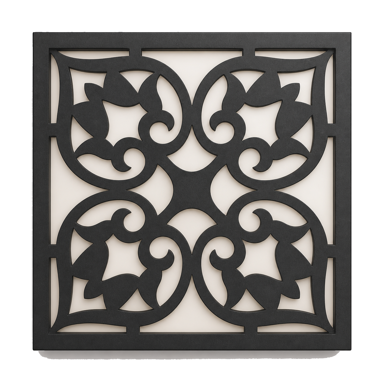 CH-003 Medallion Decorative Wall Light Panel - White background main view