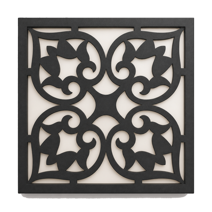 CH-003 Medallion Decorative Wall Light Panel - White background main view
