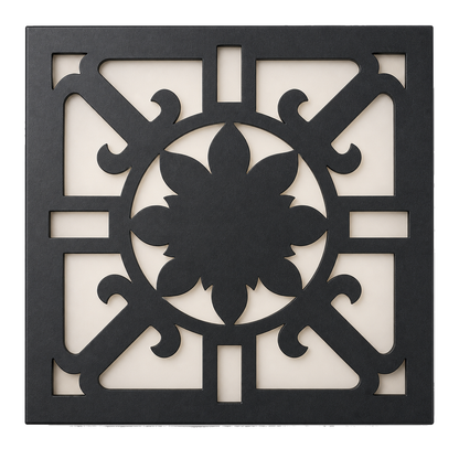 CH-005 Garden Arabesque Decorative Wall Light Panel - White background main view
