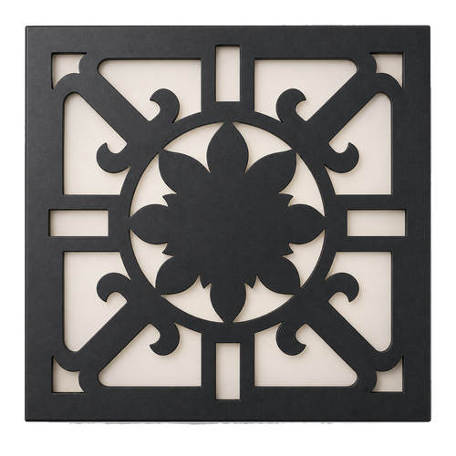 CH-005 Garden Arabesque Decorative Wall Light Panel - White background main view