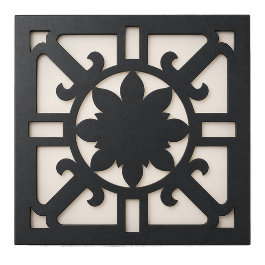 CH-005 Garden Arabesque Decorative Wall Light Panel - White background main view
