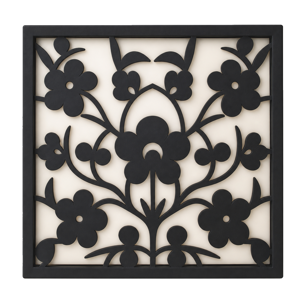 CH-006 Floral Lattice Decorative Wall Light Panel - White background main view