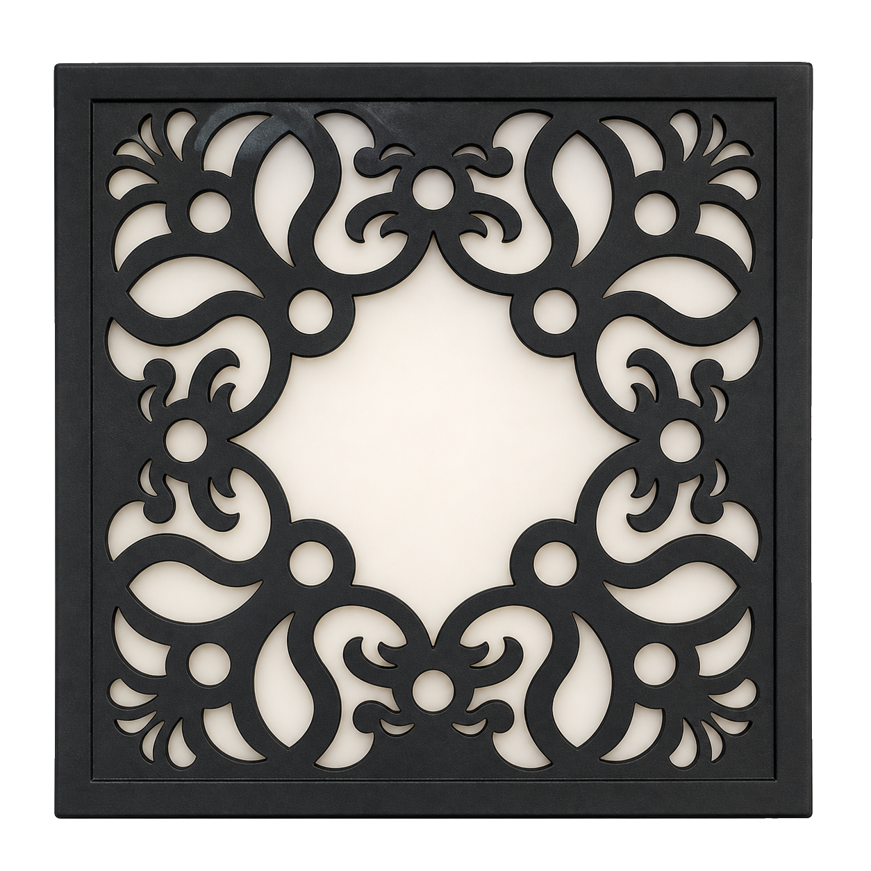 CH-007 Traditional Scroll Decorative Wall Light Panel - White background main view