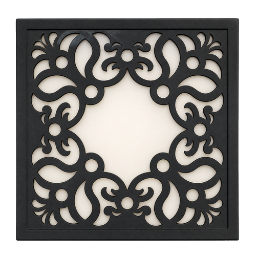 CH-007 Traditional Scroll Decorative Wall Light Panel - White background main view