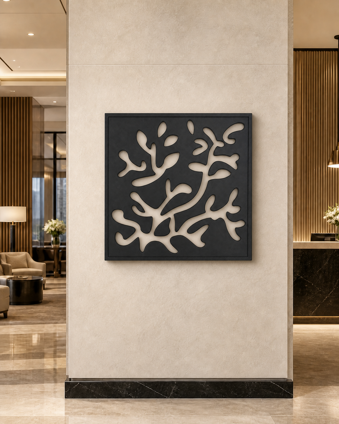 CH-010 Art Deco Panel Decorative Wall Light Panel - Hotel lobby wall art daytime