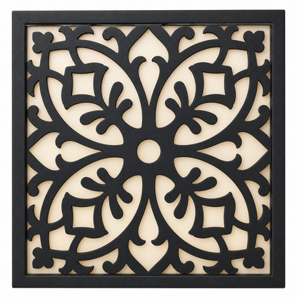 CH-011 Interlocking Square Decorative Wall Light Panel - White background main view