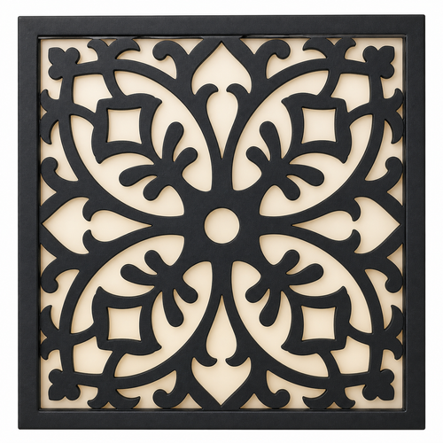 CH-011 Interlocking Square Decorative Wall Light Panel - White background main view