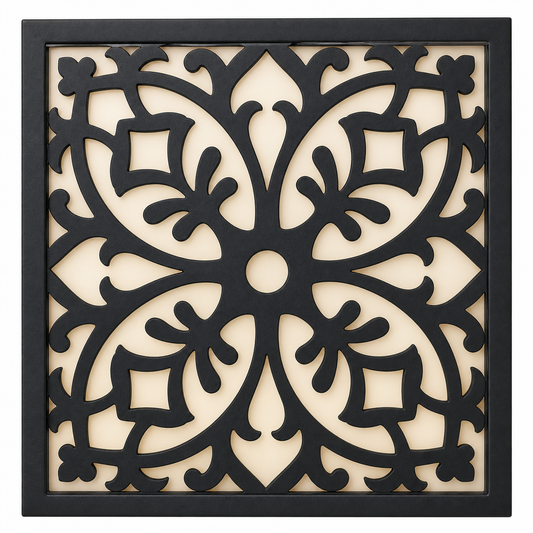 CH-011 Interlocking Square Decorative Wall Light Panel - White background main view