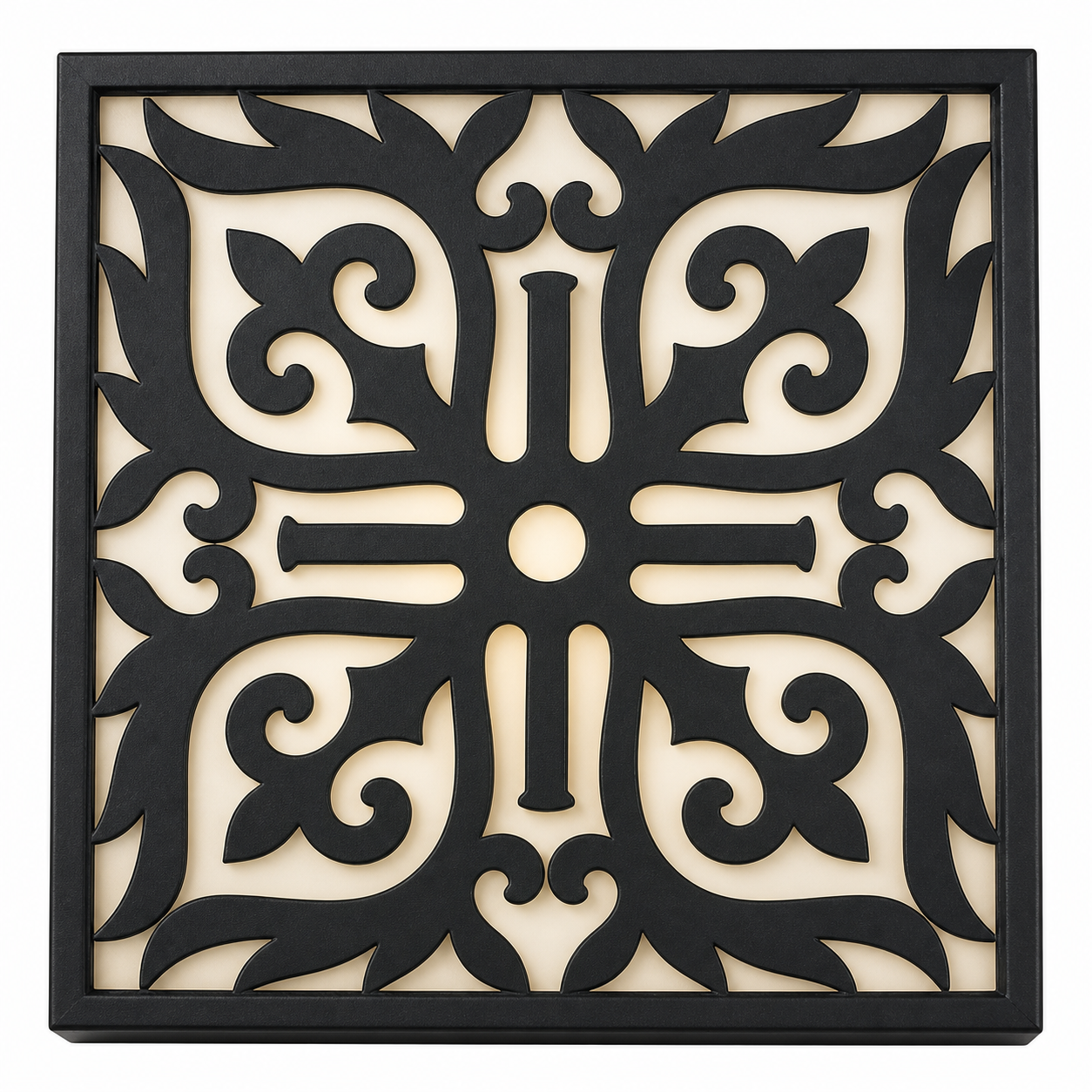 CH-013 Leaf Scroll Decorative Wall Light Panel - White background main view