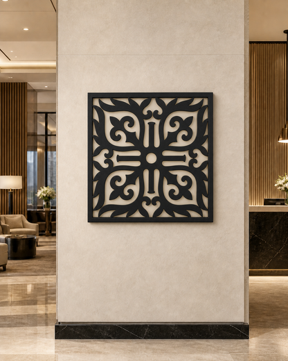 CH-013 Leaf Scroll Decorative Wall Light Panel - Hotel lobby wall art daytime