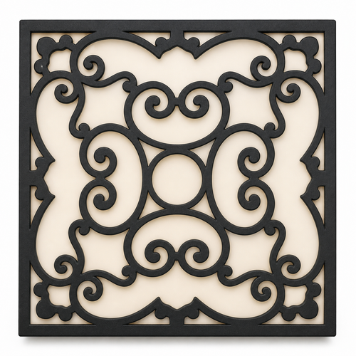 CH-014 Acanthus Decorative Wall Light Panel - White background main view