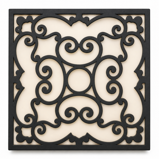 CH-014 Acanthus Decorative Wall Light Panel - White background main view