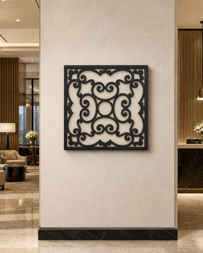 CH-014 Acanthus Decorative Wall Light Panel - Hotel lobby wall art daytime