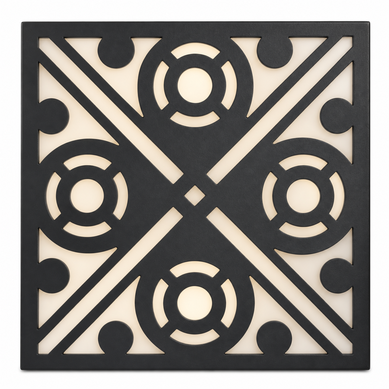 CH-015 Symmetric Vine Decorative Wall Light Panel - White background main view