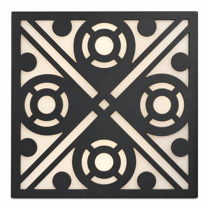 CH-015 Symmetric Vine Decorative Wall Light Panel - White background main view