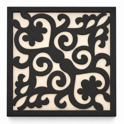 CH-017 Star Lattice Decorative Wall Light Panel - White background main view