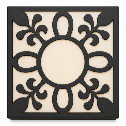 CH-019 Scroll Border Decorative Wall Light Panel - White background main view