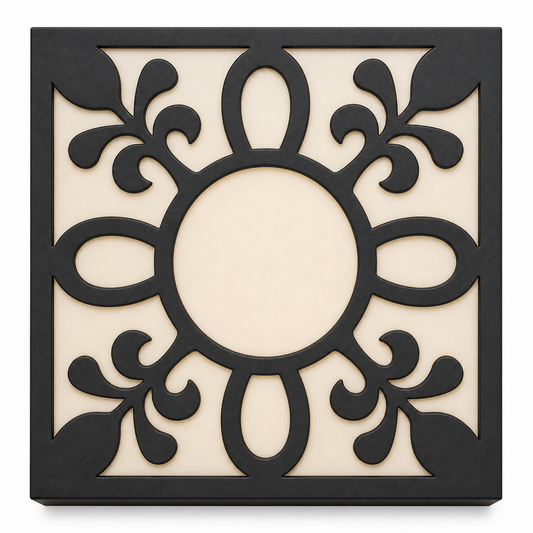 CH-019 Scroll Border Decorative Wall Light Panel - White background main view