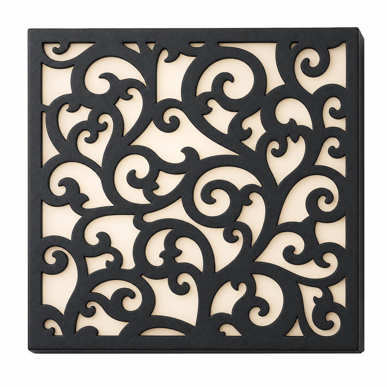 CH-020 Oriental Lattice Decorative Wall Light Panel - White background main view