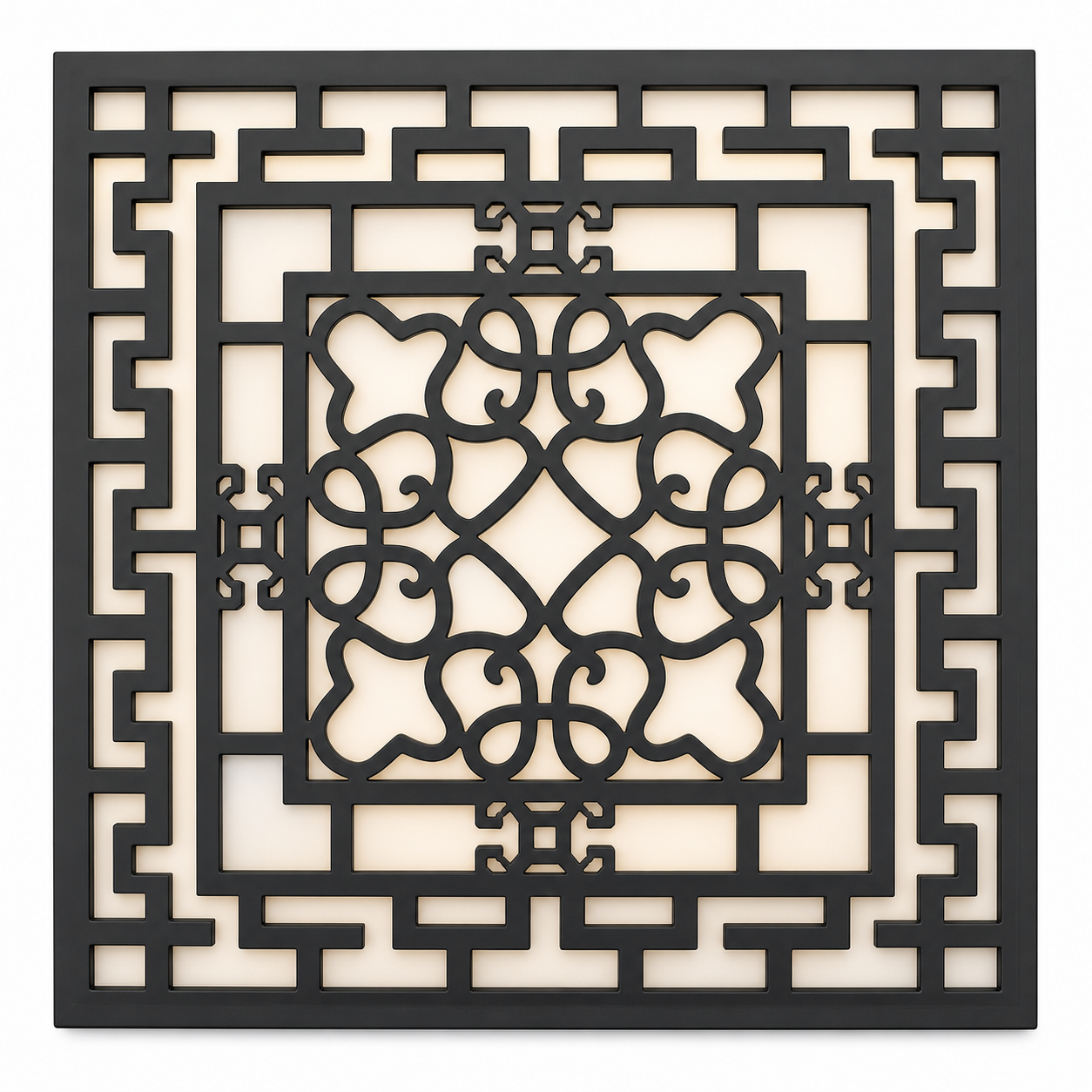 CH-021 Maze Geometry Decorative Wall Light Panel - White background main view