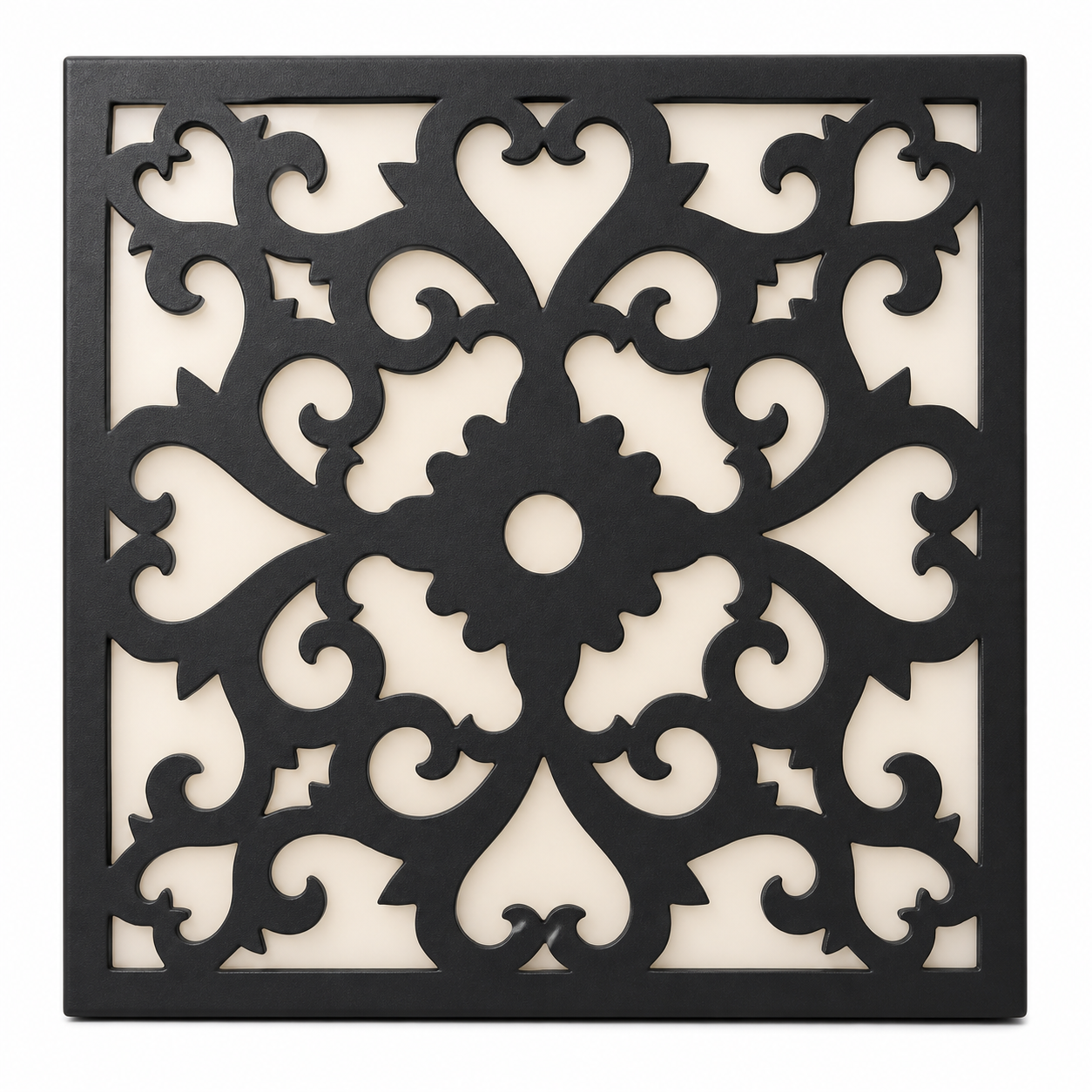 CH-022 Botanical Curls Decorative Wall Light Panel - White background main view