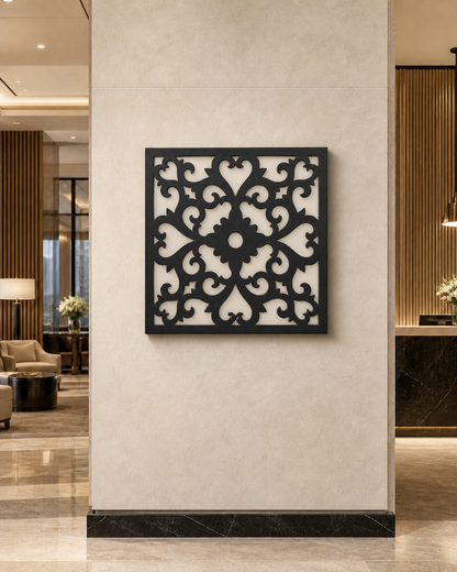 CH-022 Botanical Curls Decorative Wall Light Panel - Hotel lobby wall art daytime