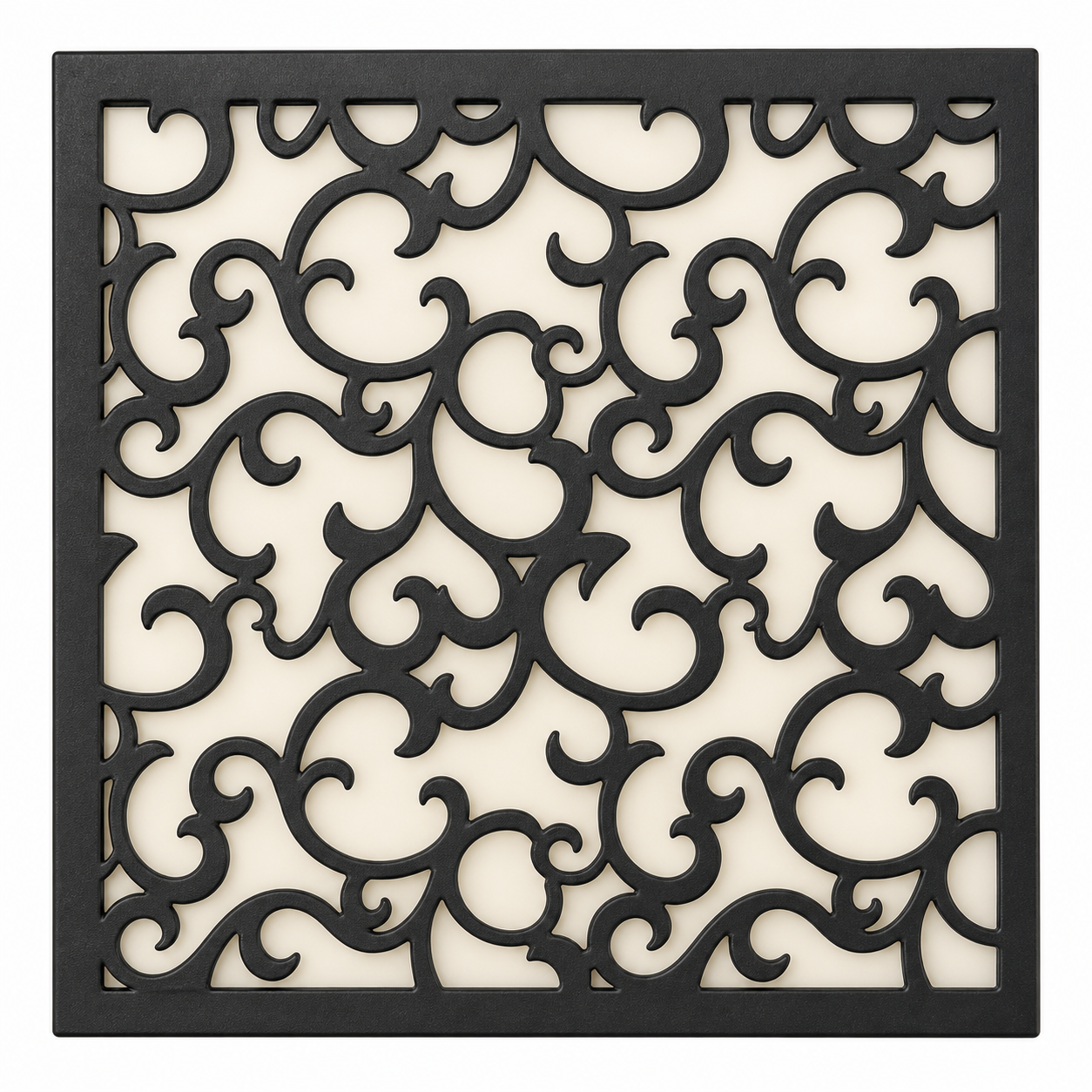 CH-023 Art Nouveau Floral Decorative Wall Light Panel - White background main view