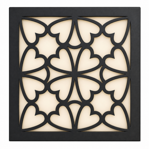 CH-025 Garden Scroll Decorative Wall Light Panel - White background main view