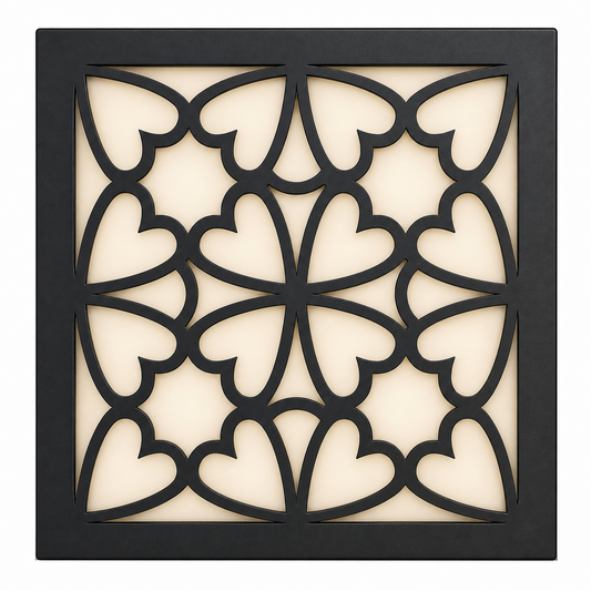CH-025 Garden Scroll Decorative Wall Light Panel - White background main view