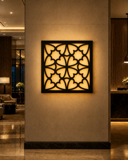 CH-025 Garden Scroll Decorative Wall Light Panel - Hotel lobby ambient lighting