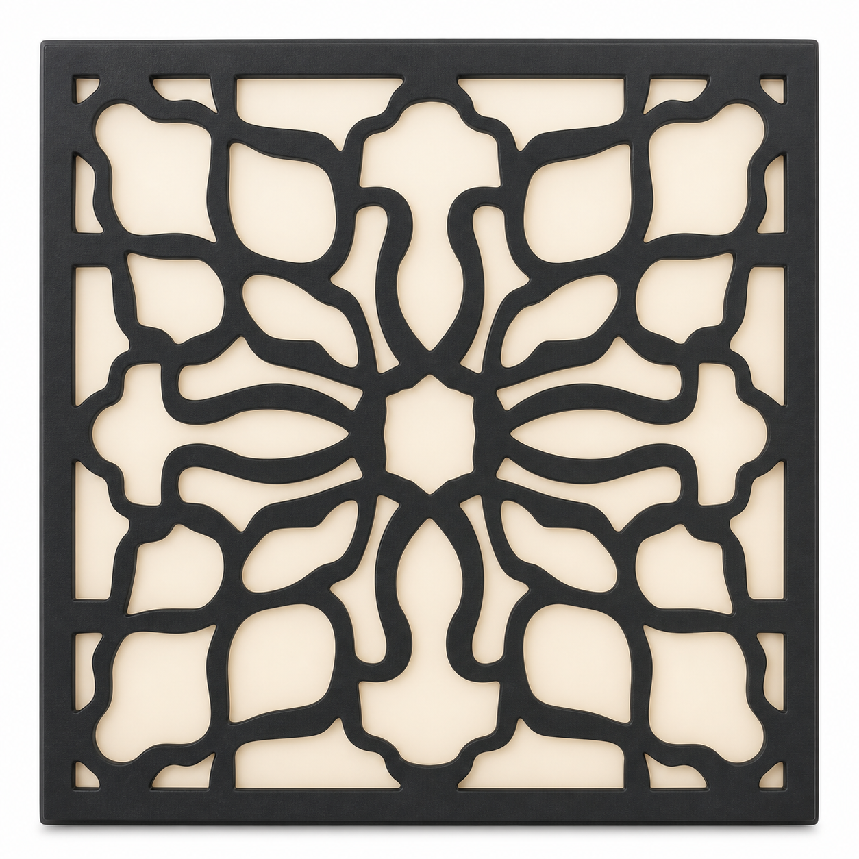 CH-026 Quatrefoil Medallion Decorative Wall Light Panel - White background main view
