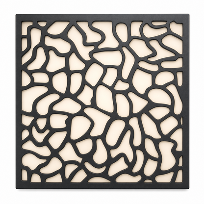 CH-027 Diagonal Lattice Decorative Wall Light Panel - White background main view