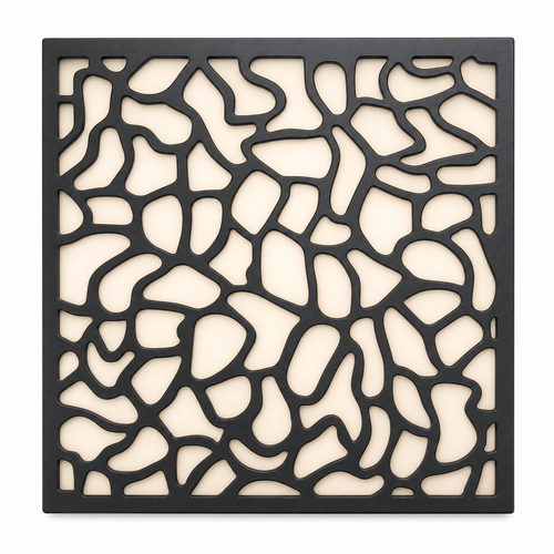 CH-027 Diagonal Lattice Decorative Wall Light Panel - White background main view