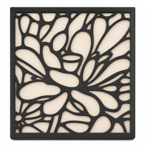 CH-028 Ironwork Lattice Decorative Wall Light Panel - White background main view
