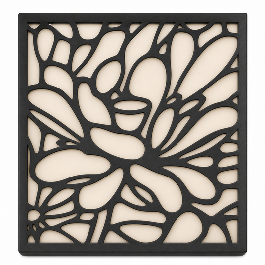 CH-028 Ironwork Lattice Decorative Wall Light Panel - White background main view