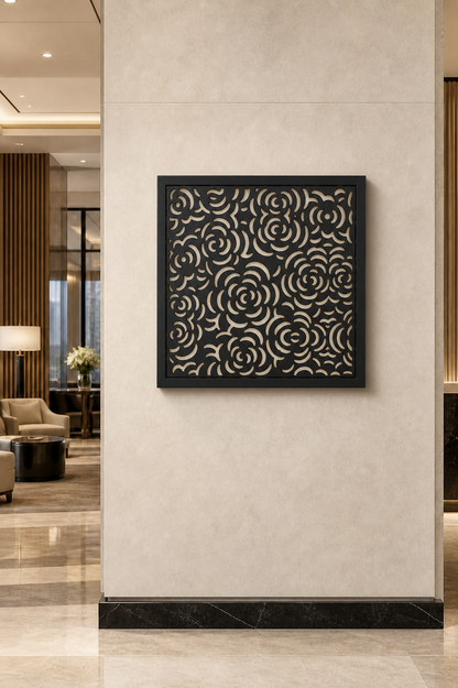 CH-029 Ornamental Leaf Decorative Wall Light Panel - Hotel lobby wall art daytime