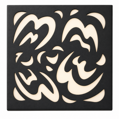 CH-034 Foliage Circle Decorative Wall Light Panel - White background main view