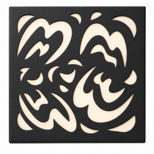 CH-034 Foliage Circle Decorative Wall Light Panel - White background main view
