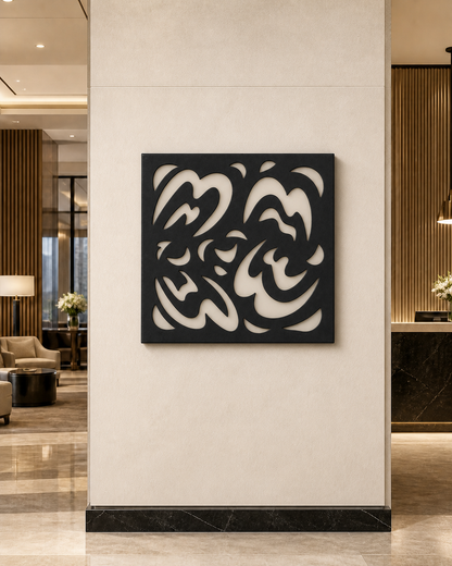 CH-034 Foliage Circle Decorative Wall Light Panel - Hotel lobby wall art daytime