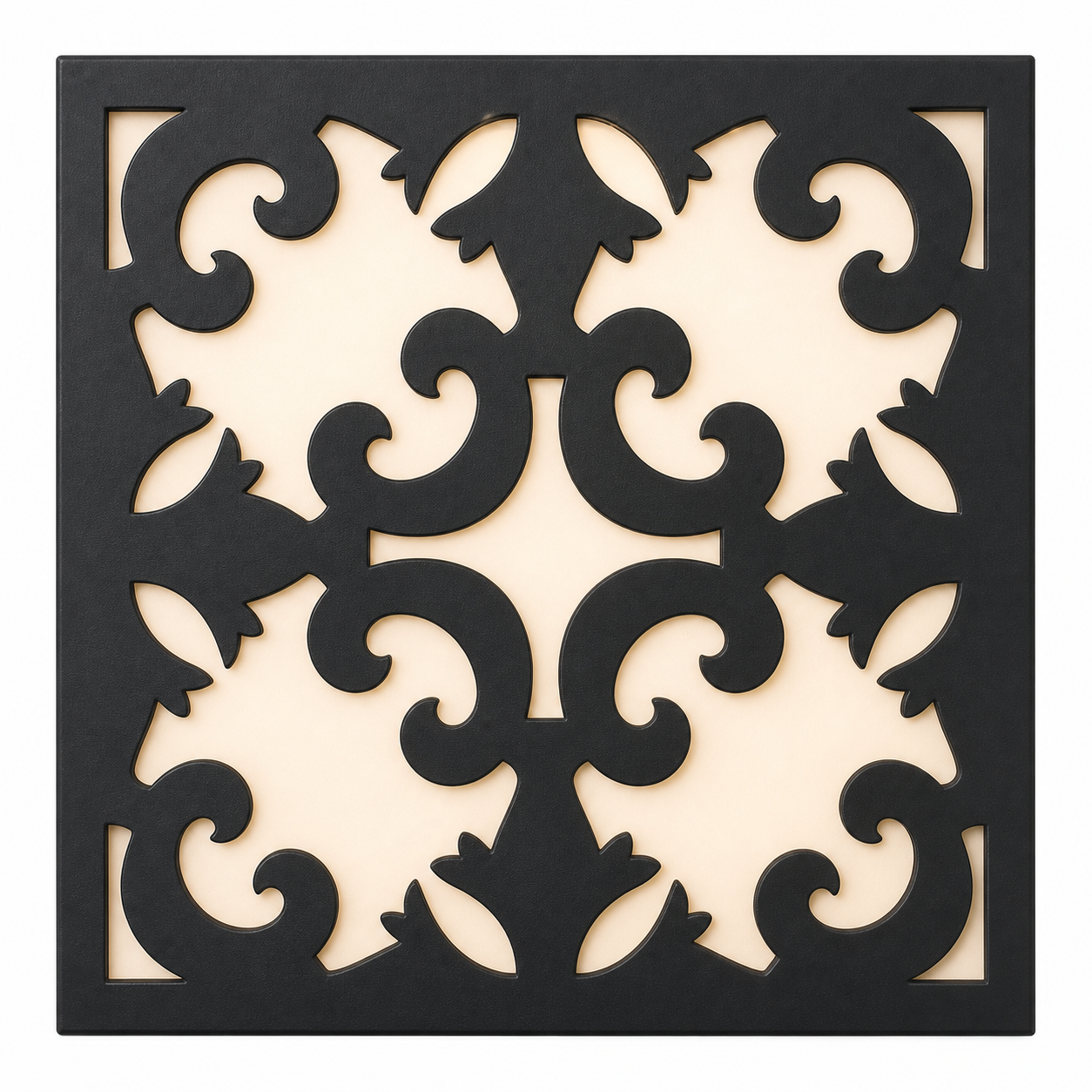 CH-035 Acanthus Scroll Decorative Wall Light Panel - White background main view