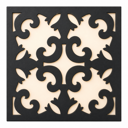 CH-035 Acanthus Scroll Decorative Wall Light Panel - White background main view
